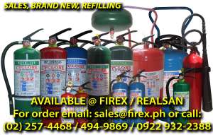 refilling of fire extinguishers (any kind, any brand)